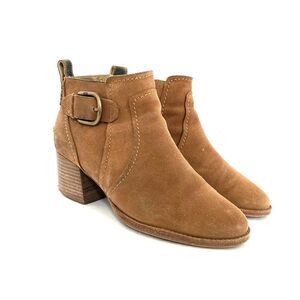 UGG Women’s Leahy Suede Leather Ankle Booties Brown Size 8.5